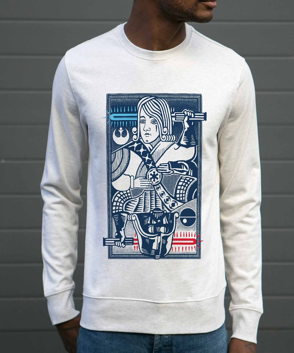 Sweat pour Homme King of Darkside de couleur Gris chiné
