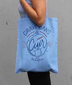 Tote Bag Gravé dans le Cuir par La Vie En Bleu