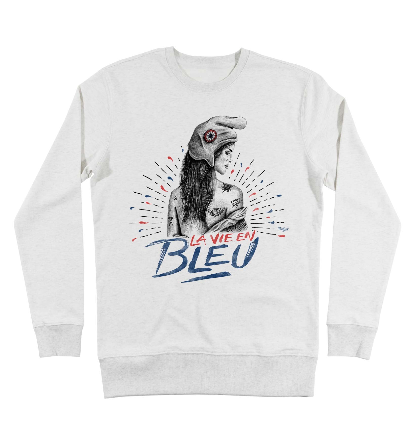 Sweat La Vie en Bleu Grafitee
