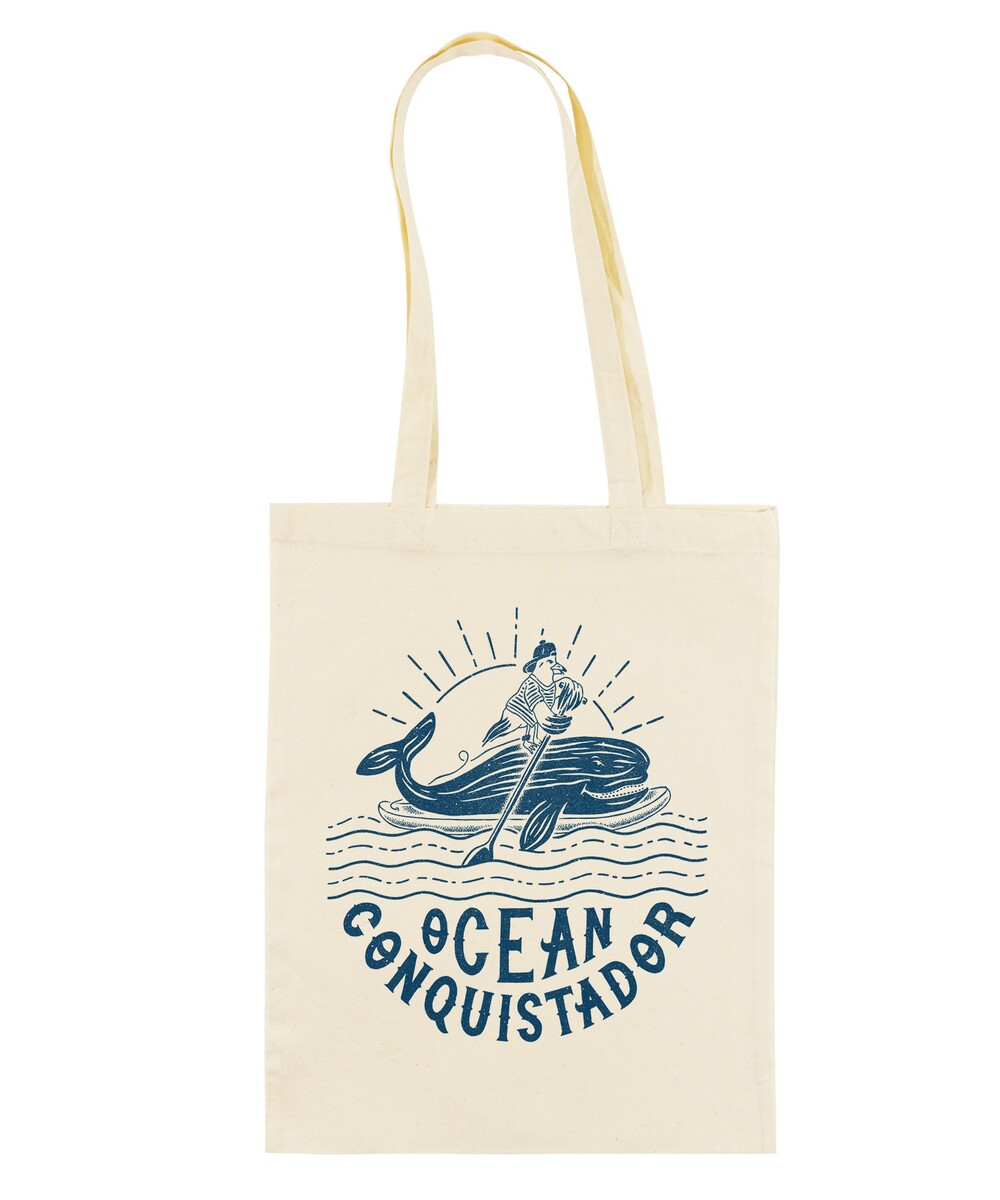 Tote Bag Ocean Conquistador de couleur Crème