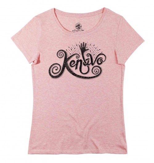 T-shirt pour Femme Femme Kenavo de couleur Rose chiné