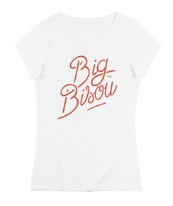 T-shirt Femme avec un Big Bisou (coupe femme) Grafitee