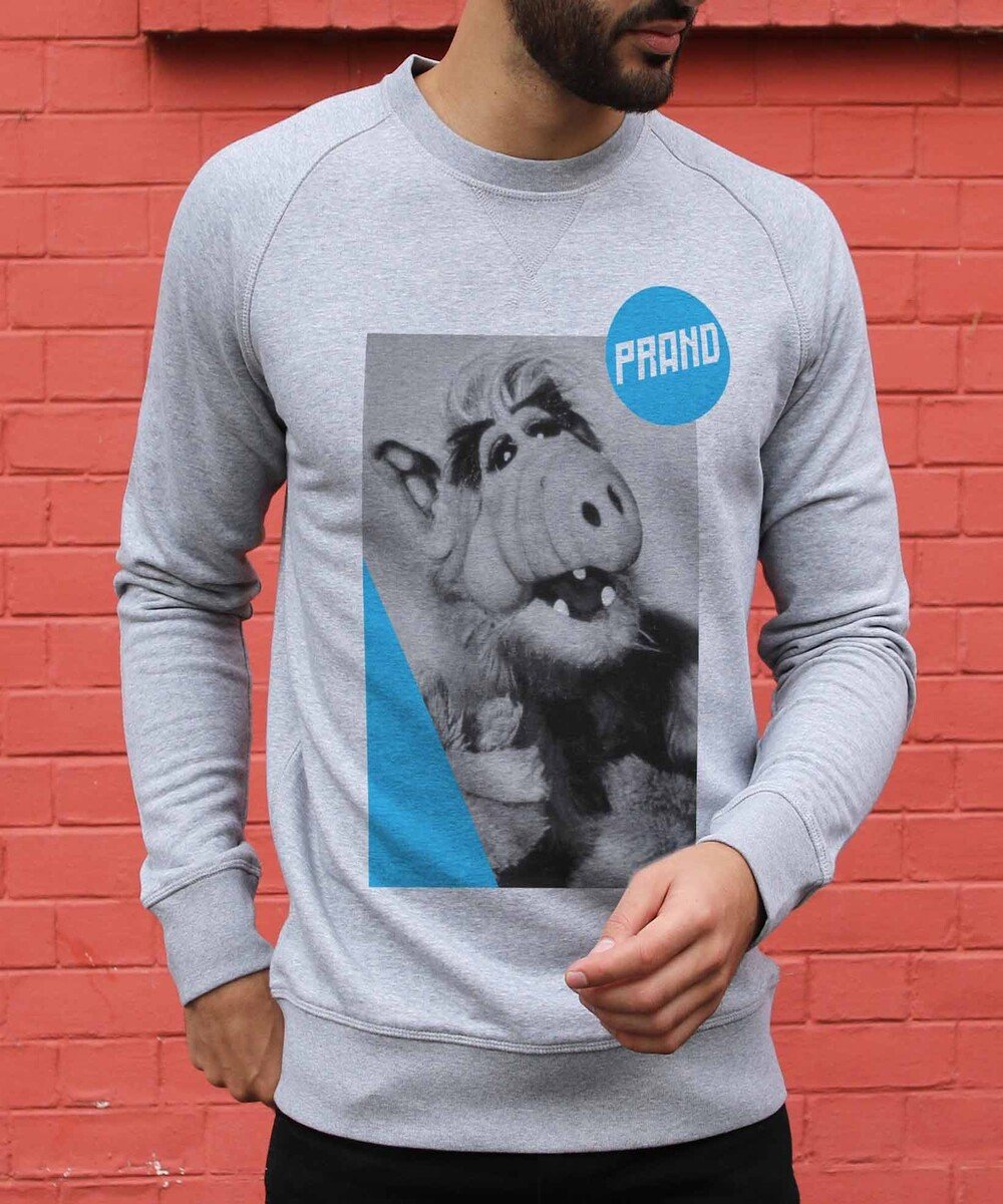 Sweat pour Homme ALF de couleur Gris chiné