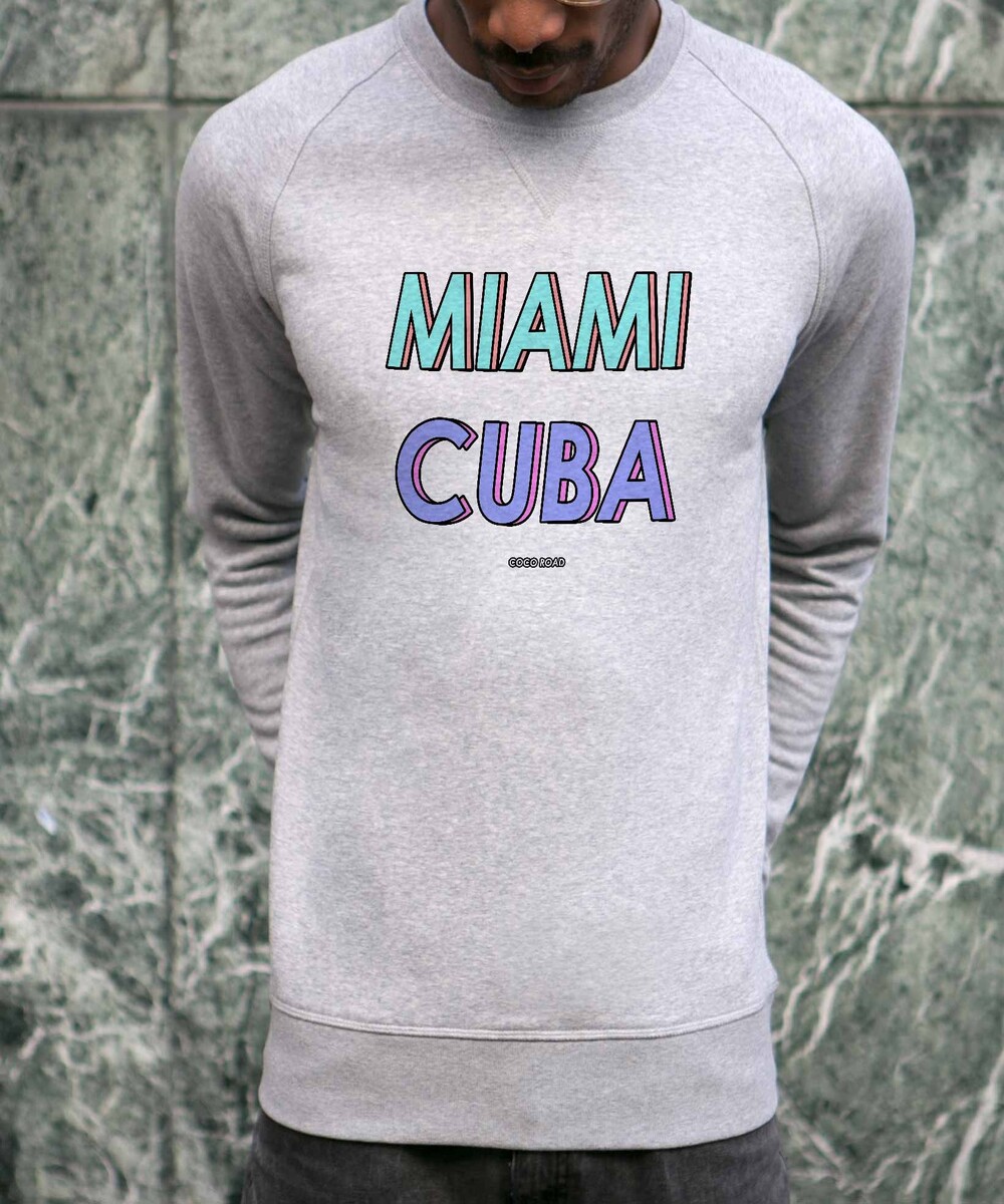 Sweat pour Homme Coco Road de couleur Gris chiné