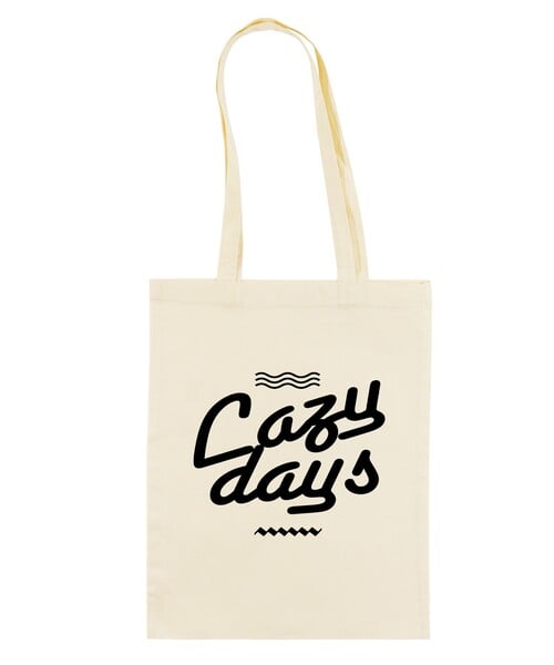 Tote Bag Femme avec un Lazy Days Grafitee