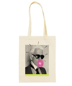 Tote Bag pour Femme Karl Lagerfeld de couleur Écru