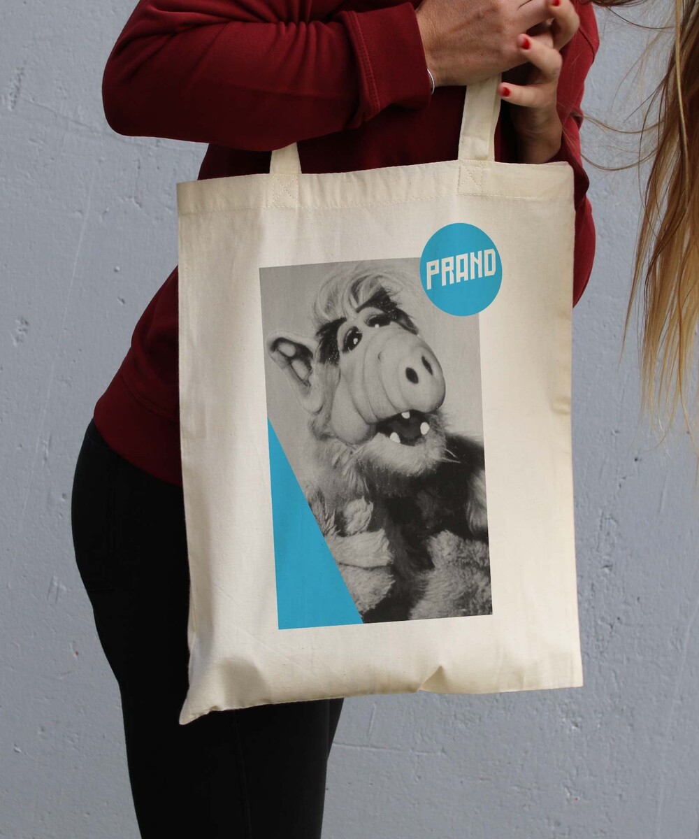 Tote Bag pour Femme ALF de couleur Crème