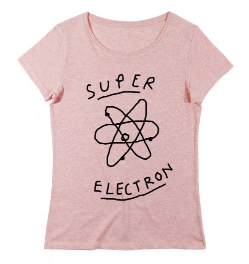 T-shirt Femme avec un Femme Super Electron Grafitee