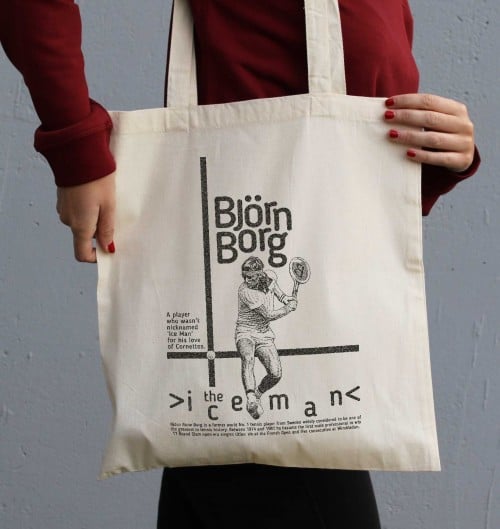 Tote Bag pour Femme Björn Borg de couleur Écru