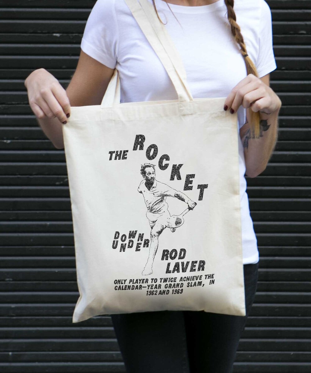 Tote Bag pour Femme Rod Laver de couleur Écru