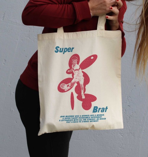 Tote Bag pour Femme John McEnroe de couleur Écru