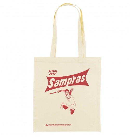 Tote Bag pour Femme Pete Sampras de couleur Écru