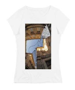 T-shirt Femme avec un Femme Pin-Up D'Avignon Grafitee