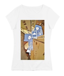 T-shirt pour Femme Femme Les Peintres de Berlin de couleur Blanc