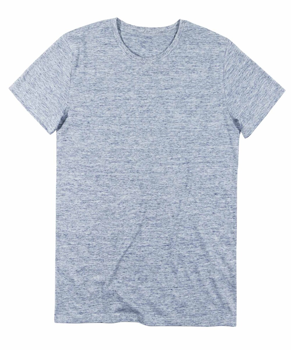T-shirt Homme Bleu Tramé