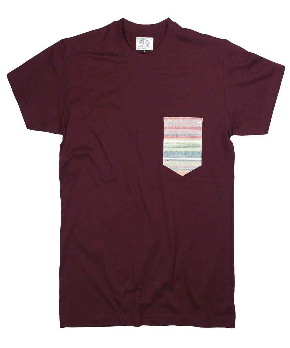 T-shirt pour Homme à Poche Azur de couleur Blanc