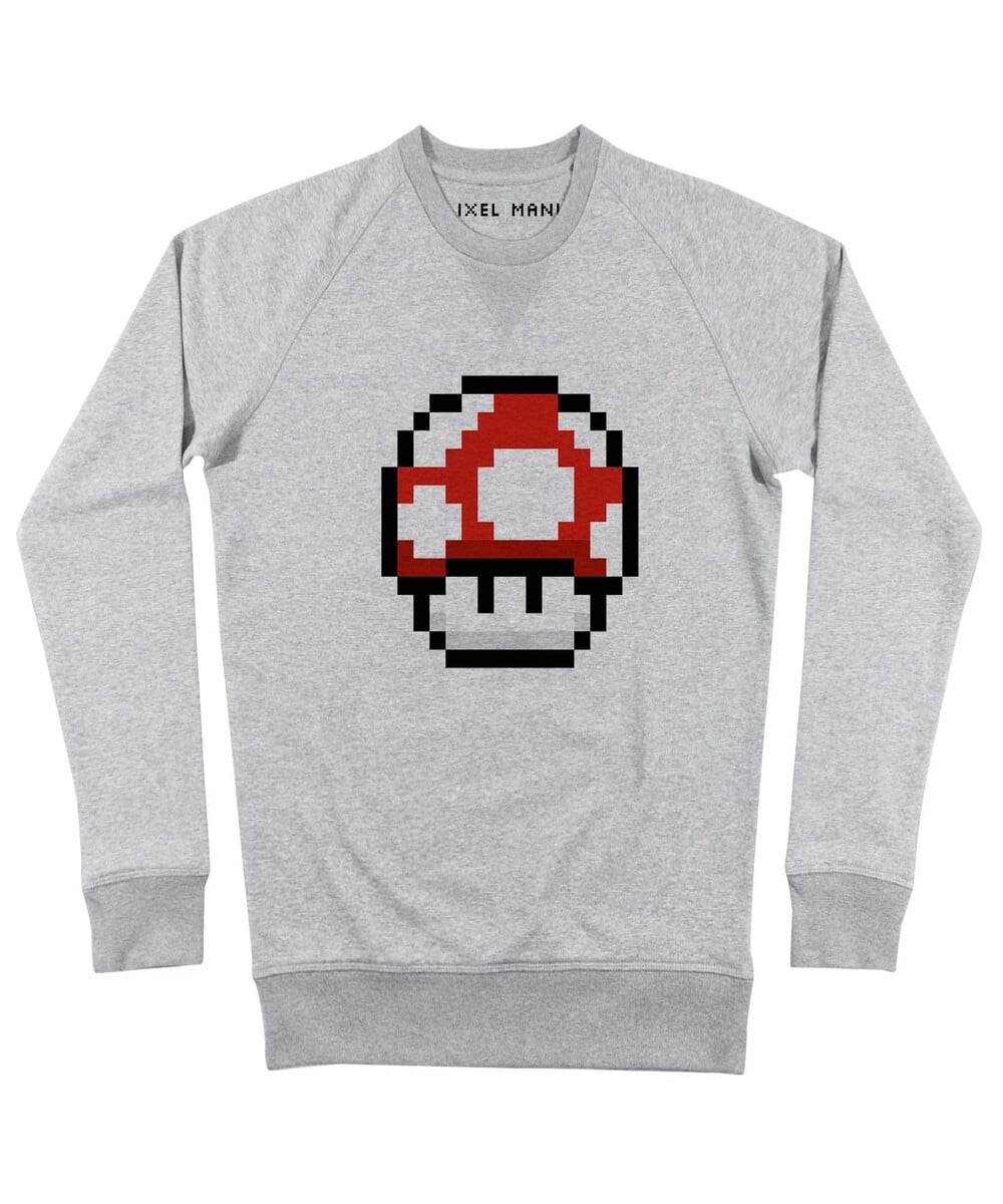 Sweat Pixel Champignon Grafitee