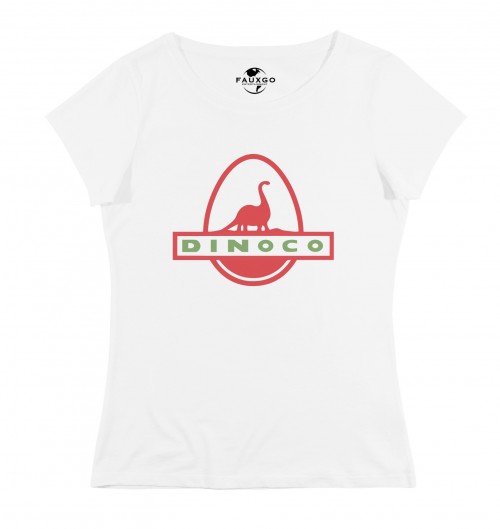 T-shirt pour Femme Femme Dinoco Toy Story de couleur Blanc