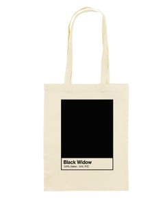 Tote Bag pour Femme Black Widow de couleur Écru