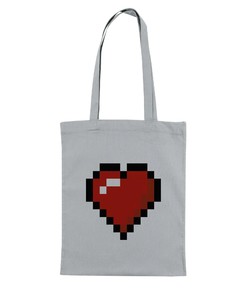 Tote-Bag Femme avec un Pixel Coeur Grafitee