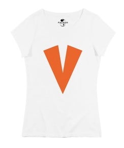 T-shirt Femme avec un Femme Logo Vector Grafitee