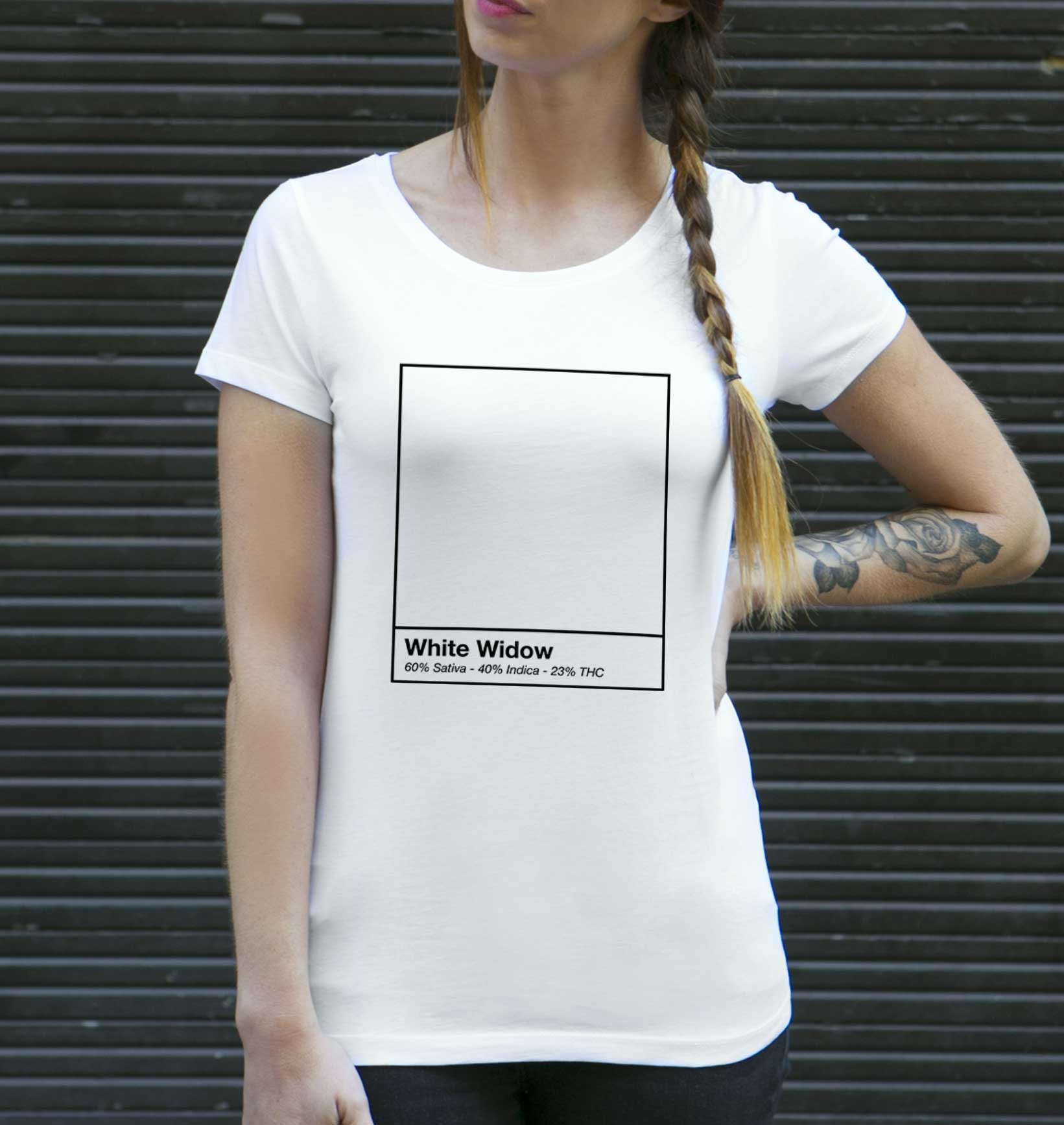 T-shirt Femme White Widow de couleur Blanc