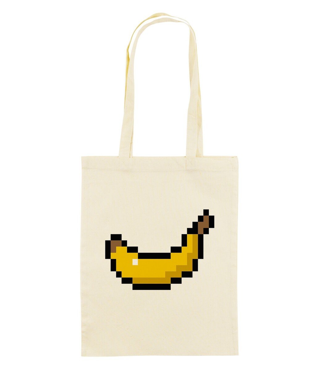 Tote Bag pour Femme Pixel Banane de couleur Bleu clair