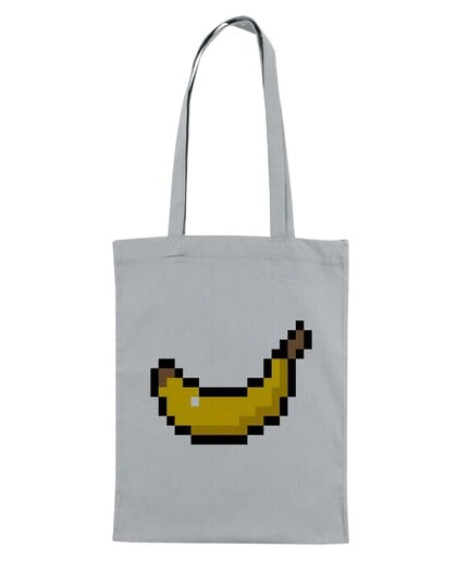 Tote Bag Femme avec un Pixel Banane Grafitee