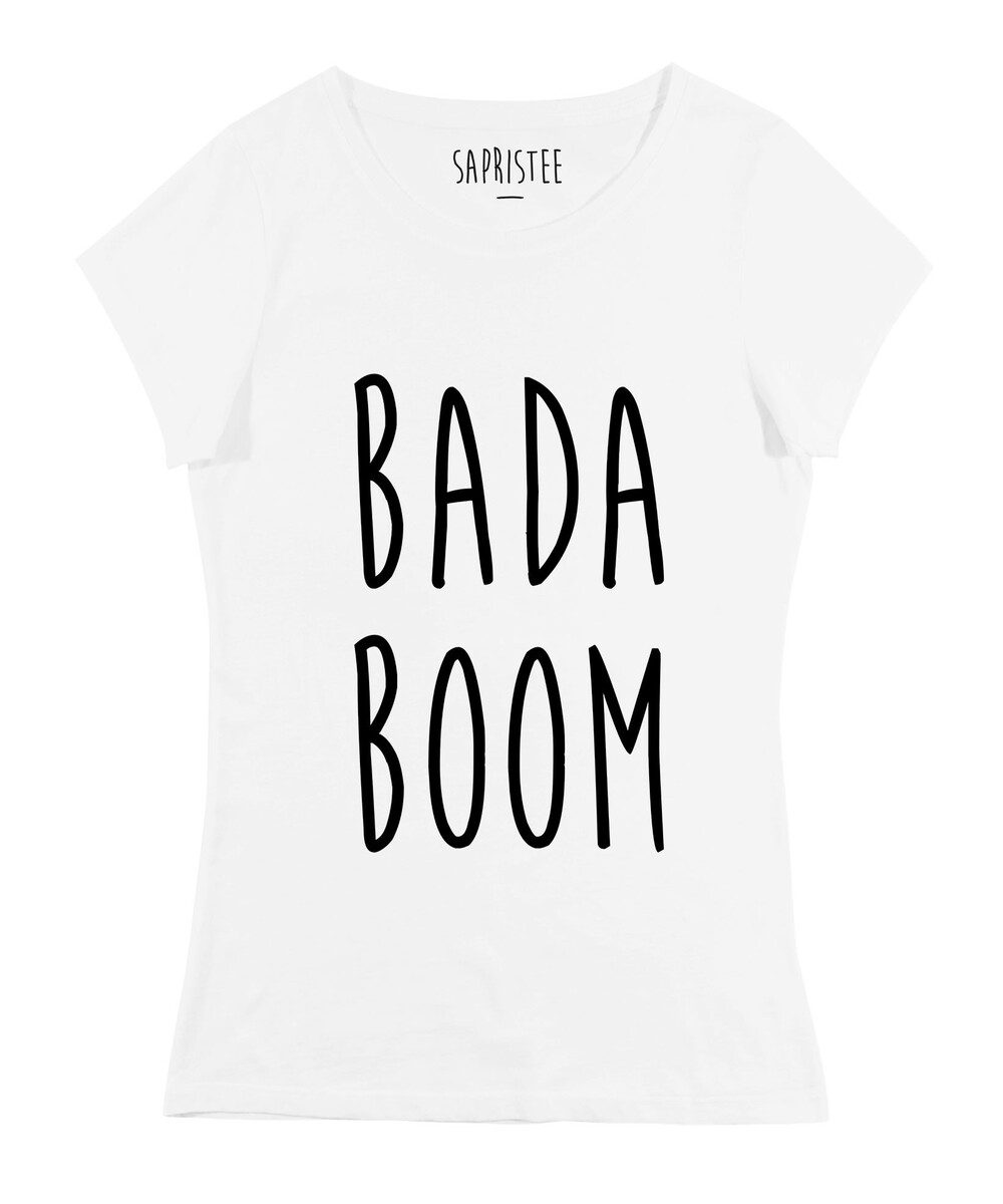 T-shirt pour Femme Femme Badaboom de couleur Blanc