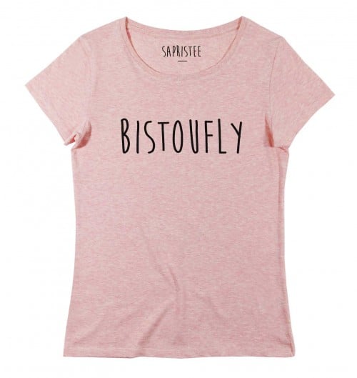 T-shirt Femme avec un Femme Bistoufly Grafitee