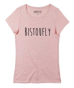 T-shirt Femme avec un Femme Bistoufly Grafitee