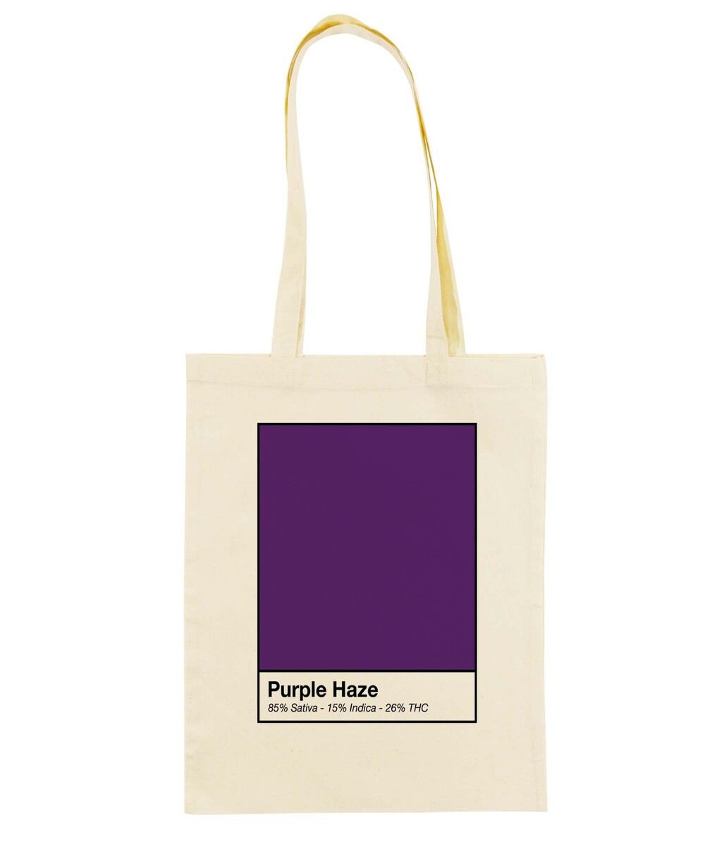 Tote Bag Purple Haze de couleur Camel