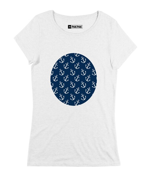 T-shirt Femme avec un Femme Ancres Marines Grafitee