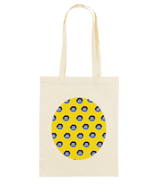 Tote Bag Motifs Bouche Ouverte Grafitee