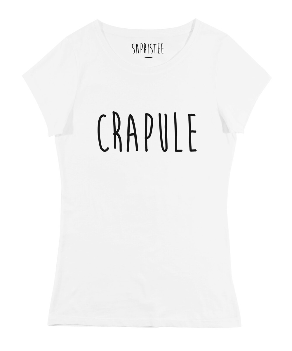 T-shirt pour Femme Femme Crapule de couleur Blanc