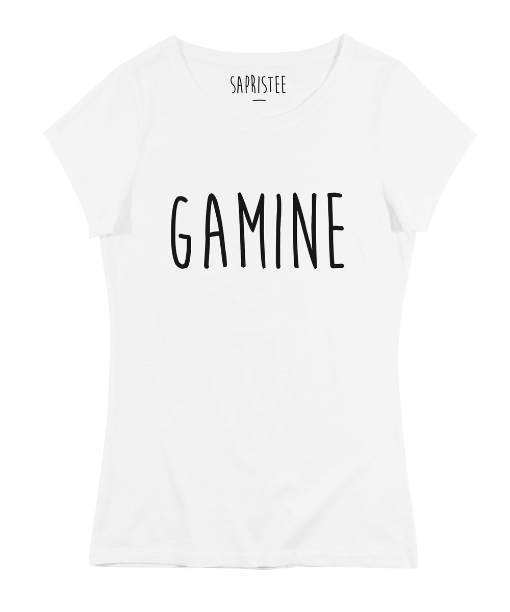 T-shirt pour Femme Femme Gamine de couleur Blanc