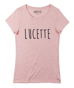 T-shirt Femme avec un Femme Lucette Grafitee
