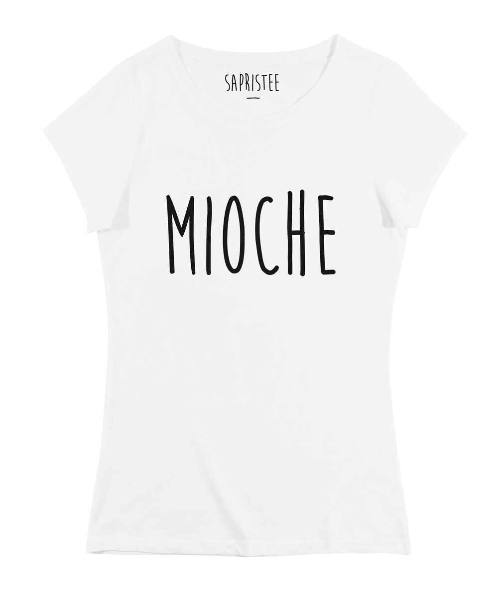 T-shirt pour Femme Femme Mioche de couleur Blanc