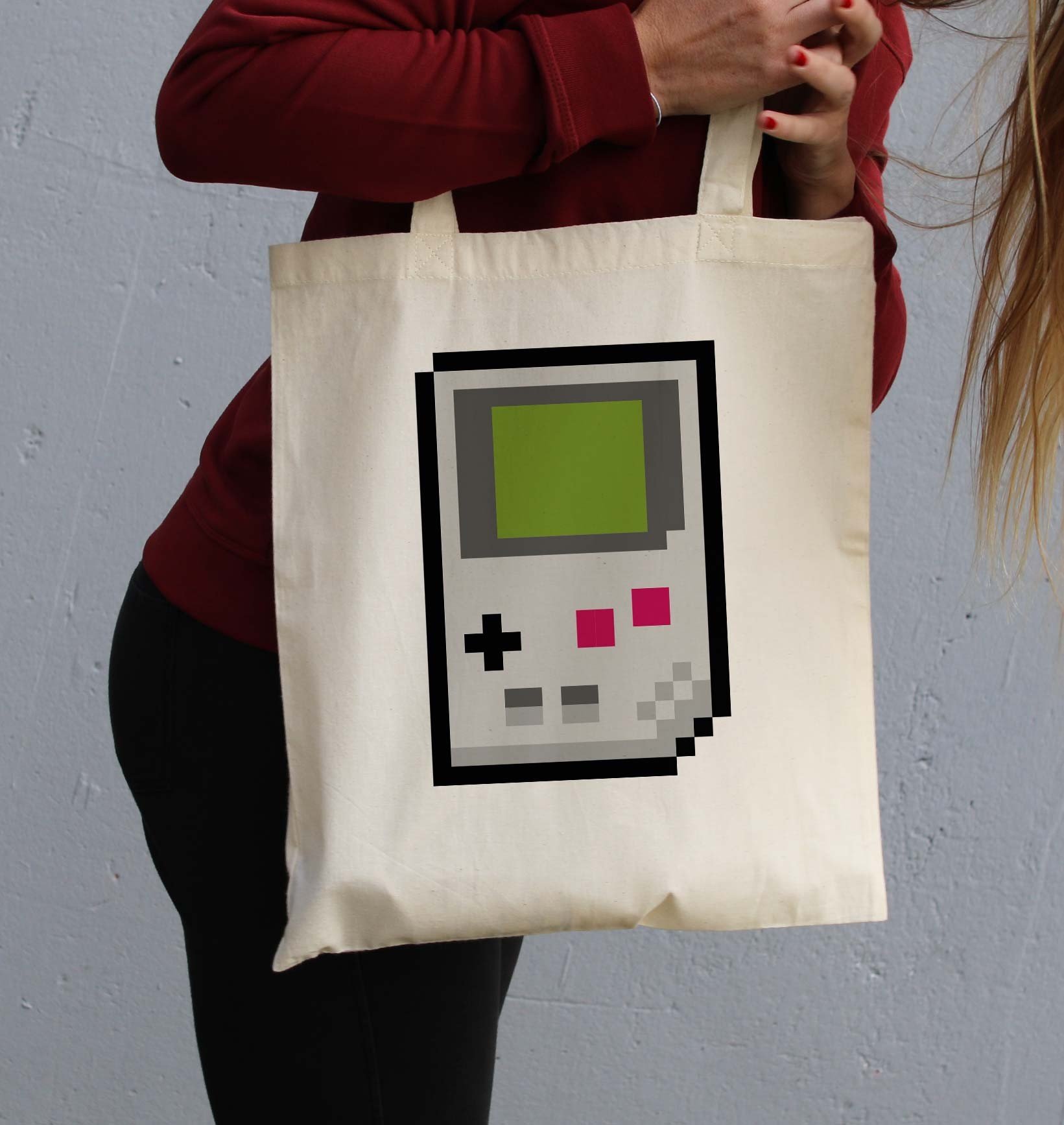 Tote Bag Game Boy de couleur Écru