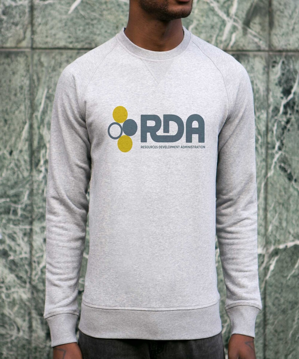 Sweat pour Homme Logo RDA de couleur Gris chiné