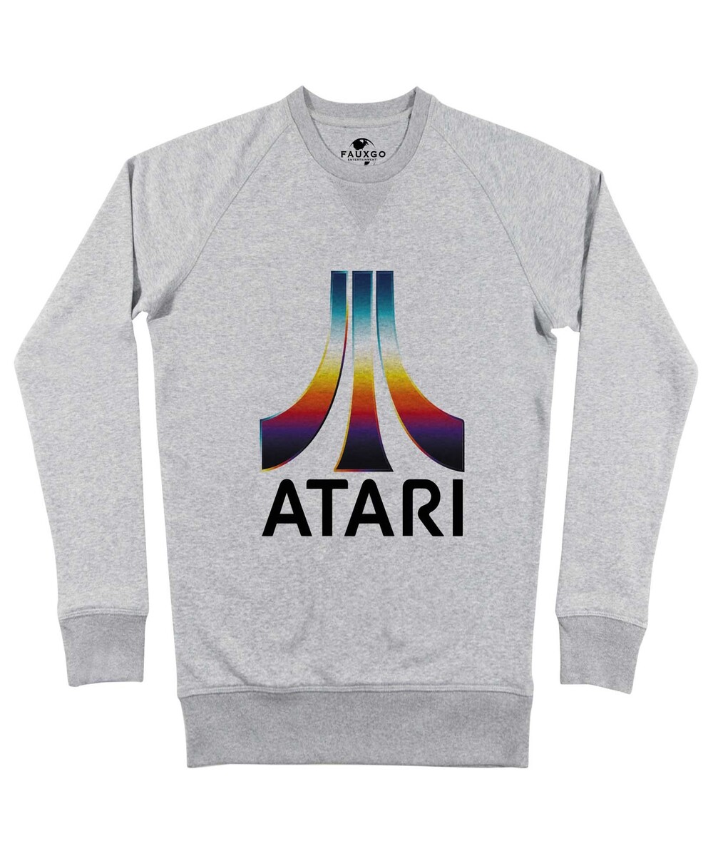 Sweat pour Homme Atari Couleurs de couleur Gris chiné