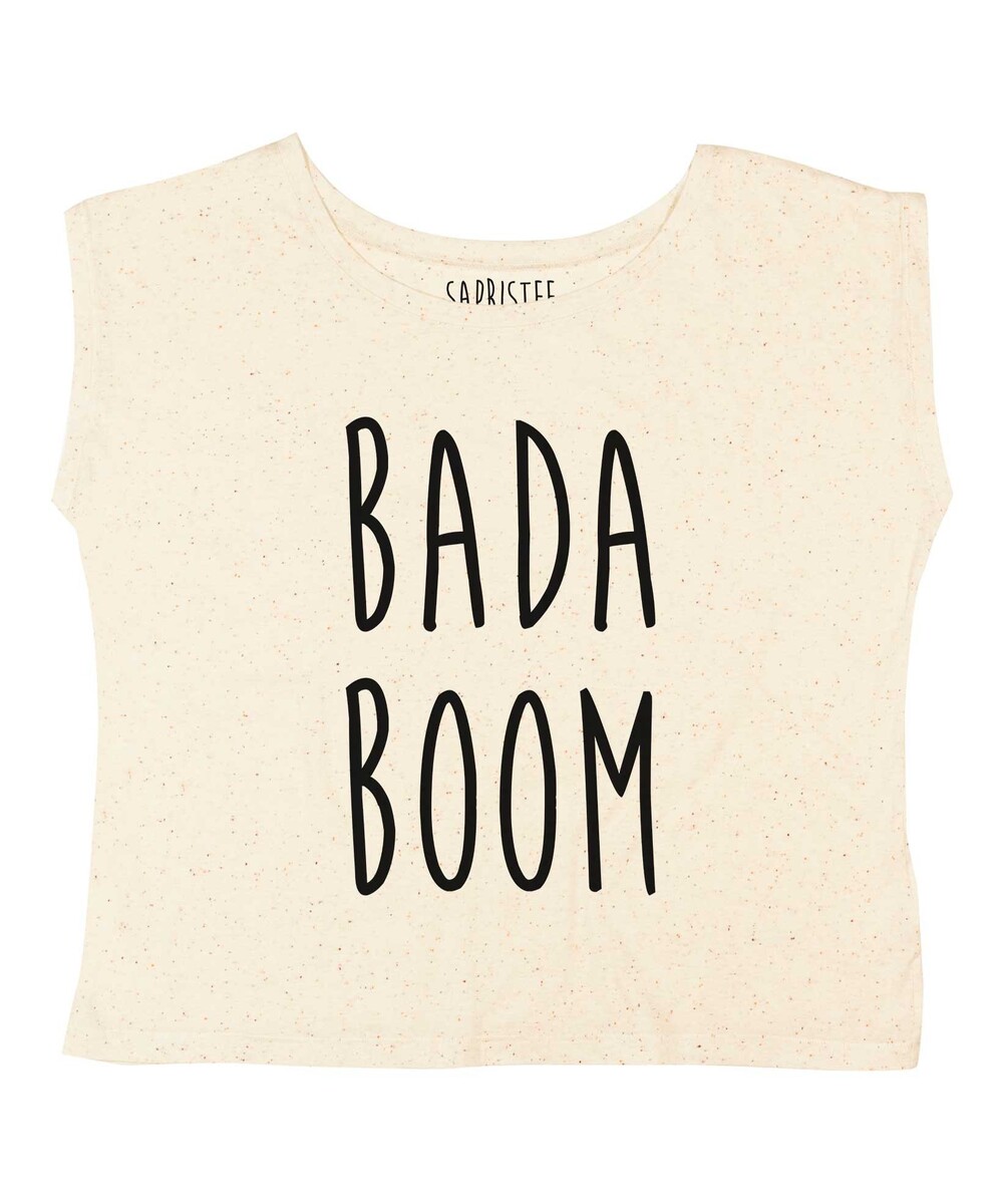 T-shirt pour Femme Loose Badaboom de couleur Gris chiné