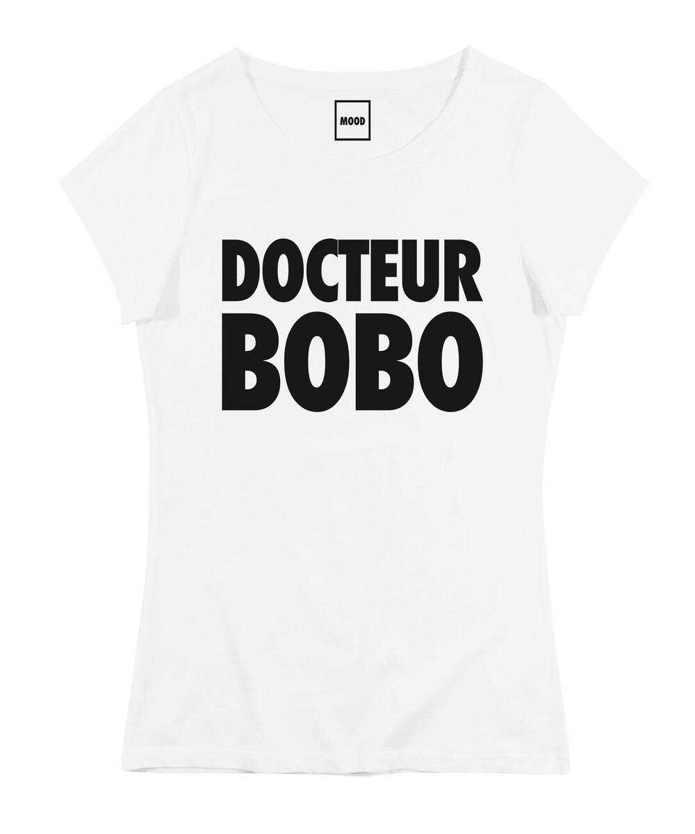 T-shirt pour Femme Femme Docteur Bobo de couleur Blanc