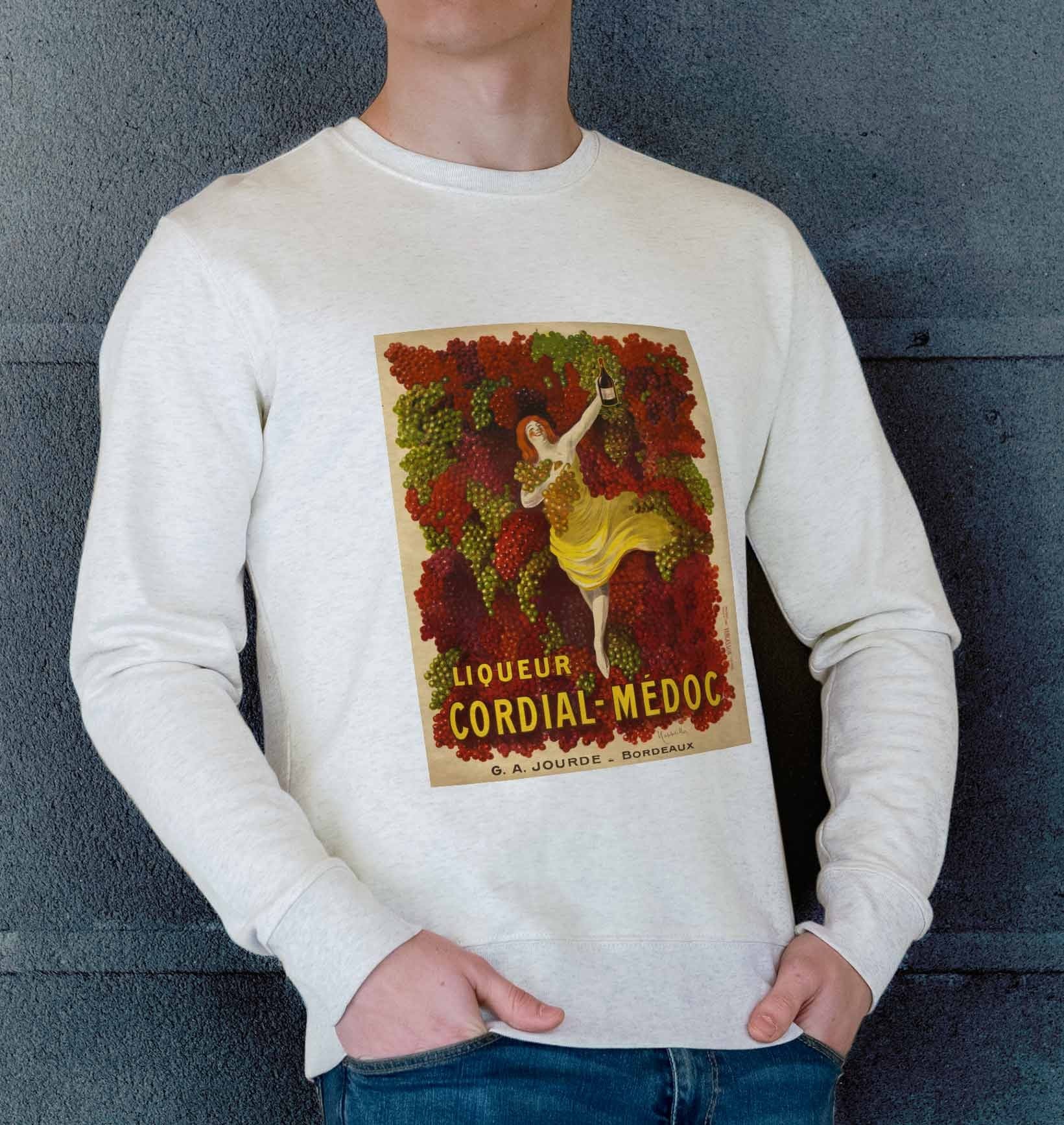 Sweat Liqueur Cordial Médoc de couleur Gris chiné