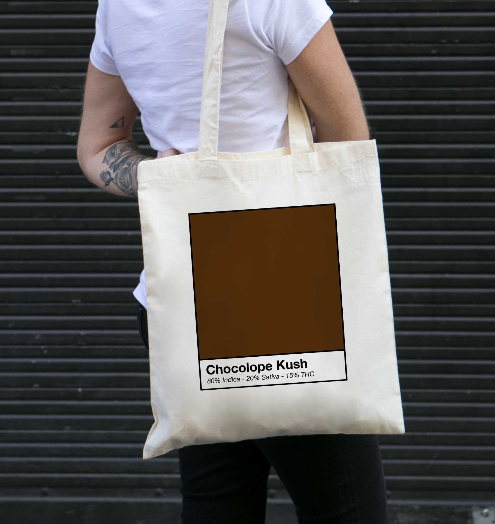 Tote Bag Chocolope Kush de couleur Écru