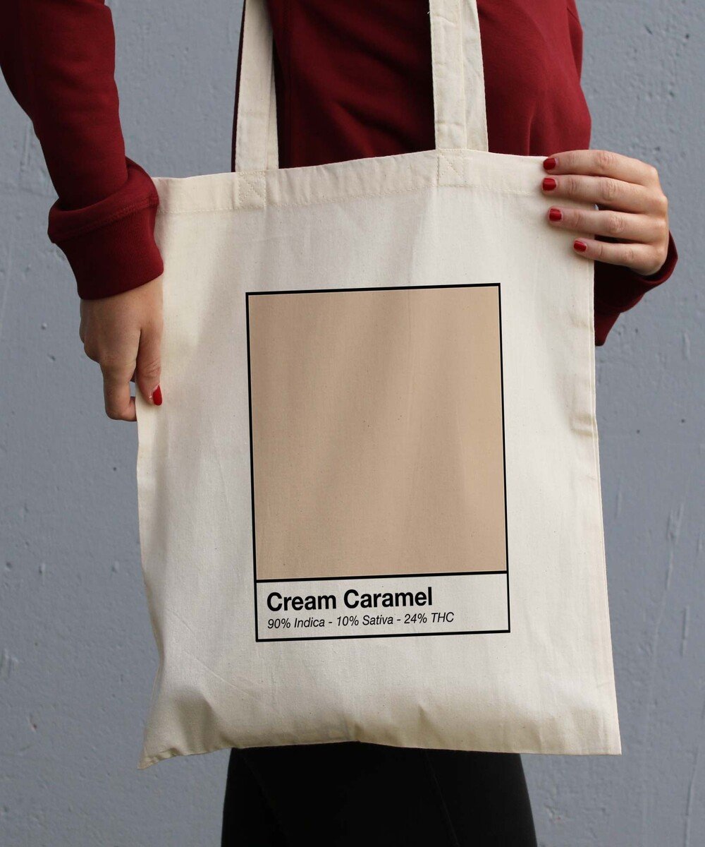Tote Bag Cream Caramel de couleur Crème
