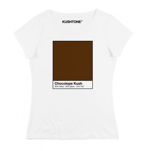 T-shirt Femme avec un Femme Chocolope Kush Grafitee