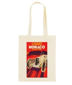 Tote Bag Monaco GP 1930 de couleur Écru