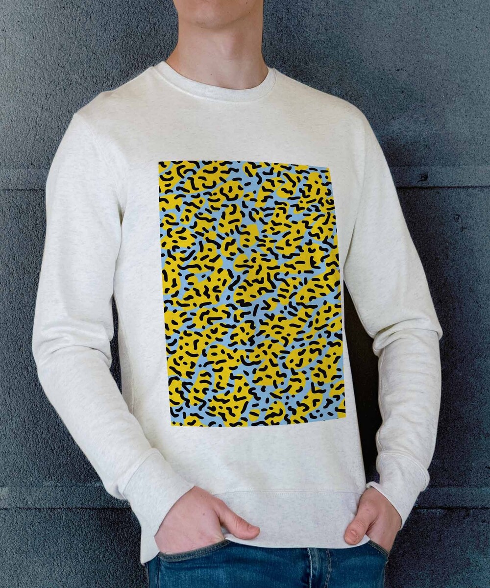 Sweat pour Homme Motif Fiesta de couleur Beige chiné
