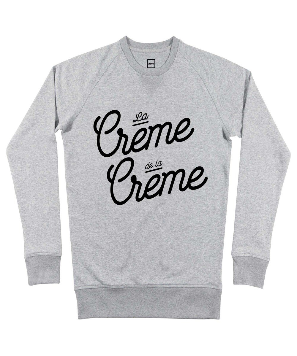 Sweat pour Homme La Crème De La Crème de couleur Gris chiné